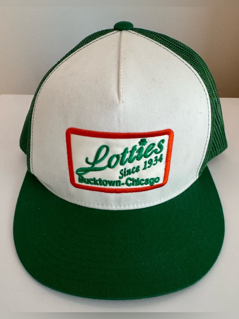 Lottie’s of Chicago Green & White Trucker Hat